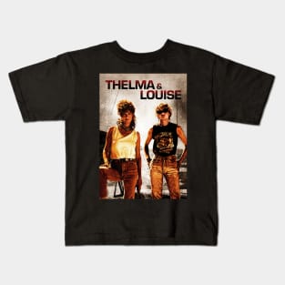 Thelma & Louise // Vintage - Retro Style Design Kids T-Shirt
